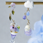 【6/17〜受注生産】うるおい 紫陽花パフェ× 紫陽花 ゼリー クリームソーダ 