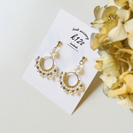 パール beads リング フープ ピアス/イヤリング
