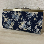 【型紙】　浮き足がま口長財布