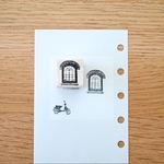 アーチ型のトリム窓 -  Arched Window Trim - [ラバースタンプ]