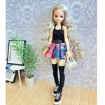 夏柄　マイクロ　ミニ　スカート　のみ　ピュアニーモ　リカちゃん　ワンピース　シフォン