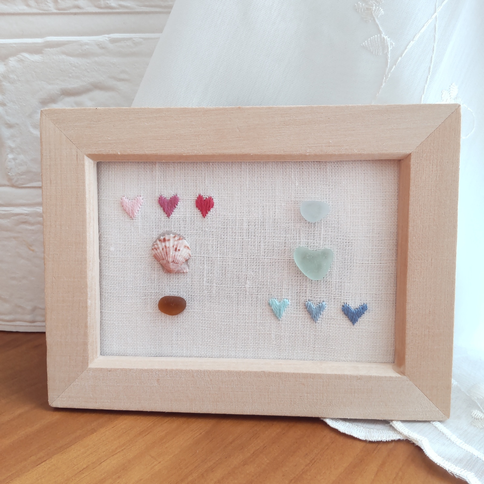 🎄くるみボタン(6個セット)クリスマスツリー＊ｸﾛｽｽﾃｯﾁ刺繍 - ito-lier