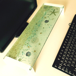 再再再々販 モニタースタンド キーボードラック  クリアーホワイト 