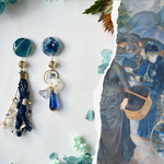  【絵画モチーフ】【2way】オーギュスト・ルノワール『雨傘』イヤリング・ピアス