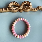 【1連25コセット】JIRI＊IVANA#czech beads#チェコビーズ　donut9✖️6㍉ pink＊milk irregular mix