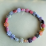 40㌫オフ【1連25コセット】JIRI＊IVANA#czech beads#チェコビーズ　flower8㍉ mixassort/blue24Ａ
