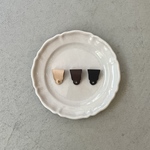 フラワーリムのコードクリップ(サドルレザー)