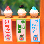 『ふわふわ派？ シャリシャリ派？』かき氷のピアス・イヤリング（1つ売り）