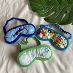 キッズアイマスク夏柄！！サメ白くまカエル★絶対音感モンテッソーリ快眠入園入学★海の生き物ハンマーヘッドシャークさめシロクマかえる旅行移動キルティングバイアス幼稚園保育園幼児