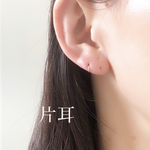 片耳【14kgf  silver925】5㎜超超極小　キャッチレスフープピアス