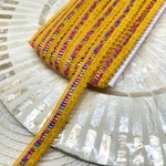 [100cmカット] 1020M、山吹色、ブレード、インド刺繍リボン