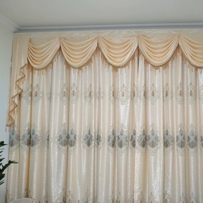 カーテン ヨーロッパ風 ドレープカーテン レースカーテン 刺繍
