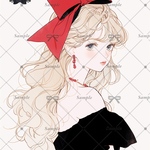 【D113】teatea.オリジナル 人物ステッカー