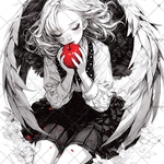  【D135】teatea.オリジナル 人物ステッカー