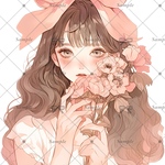 【D205】teatea.オリジナル 人物ステッカー