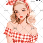  【D239】teatea.オリジナル 人物ステッカー