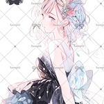 【D258】teatea.オリジナル 人物ステッカー