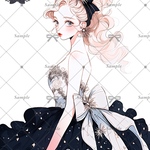 【D281】teatea.オリジナル 人物ステッカー