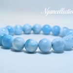 ☆NEW☆ < 1点限りのスペシャルプライス>  究極の癒しをお届け♪ 高品質天然ラリマーブレスレット ♡カリブ海からの贈り物SP♡ 大珠10.5mmサイズ