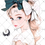 【D349】teatea.オリジナル 人物ステッカー