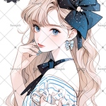 【D350】teatea.オリジナル 人物ステッカー