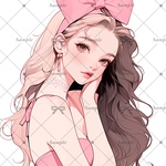  【D378】teatea.オリジナル 人物ステッカー 