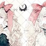 【D427】teatea.オリジナル 人物ステッカー 