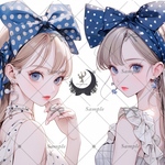 【D455】teatea.オリジナル 人物ステッカー 