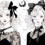 【D460】teatea.オリジナル 人物ステッカー 