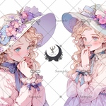 【D461】teatea.オリジナル 人物ステッカー 