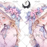 【D462】teatea.オリジナル 人物ステッカー 