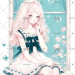 出しそびれ😭 【D473】teatea.オリジナル 人物ステッカー 
