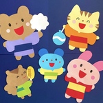 7月　8月　夏休み　夏祭り　動物　保育園　幼稚園　壁面