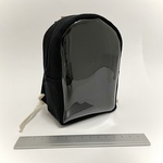 リュック型ポーチ ビニールver（くろ）【1回のご注文で2個まで】