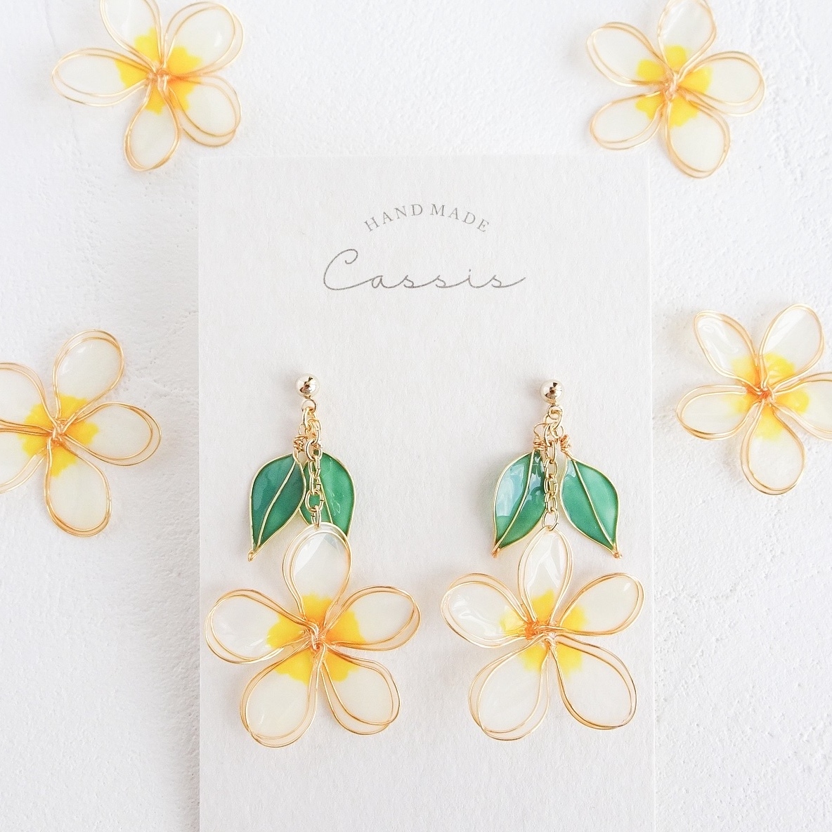 プルメリア - イヤリング・ノンホールピアスの人気通販 | minne byGMO