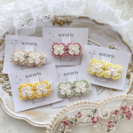 小花の並んだ ヘアクリップ 🌼