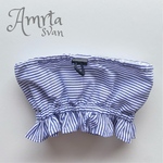 【SALE】クールネック⋈フリル(ストライプ)2000→1500yen