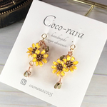 [ﾃﾞｨｯﾌﾟﾌﾗﾜｰ]ひまわり🌻ピアス/イヤリング