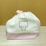 ミコちゃん　お弁当袋〈ライトピンク〉