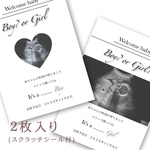 【2枚入】送料無料　ジェンダーリビールカード