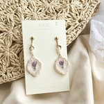 アンティークラベンダーのオーガンジー刺繍