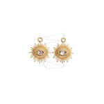 PDT-2796-MG【2個入り】イーブルアイペンダント,Evil Eye Crystal Pendant