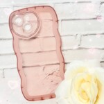 iPhone13 iPhoneケース ウェーブケース なみなみ うねうね ピンク ハート 可愛い