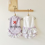小さなウサギがかくれんぼなお洋服(ラベンダー)　犬服(送料込み価格)