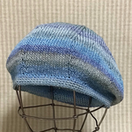 ☆試作特価☆ラメ入りミックスヤーンで編んだ♪煌めき✳︎ちょこんと夏ベレー