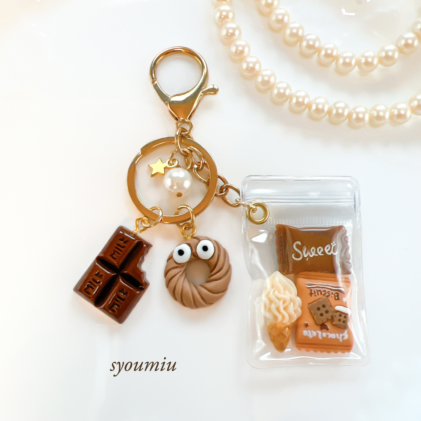 キャンディーバッグキーホルダー オレンジ系 キャンディバッグ☆キーホルダー/ミニバッグ （オレンジフレーバー