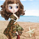 ティアードスカート&ベアトップ　ブライス、リカちゃんなど　1/6ドールに