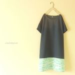 ポンチョ。キャンディネックレス。ハーフリネン×USAコットン。【М】
