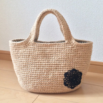 麻ひもバッグ