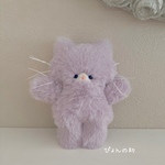 ラベンダーちゃん♡ブルーの瞳。手のひらサイズのぬいぐるみ♡①